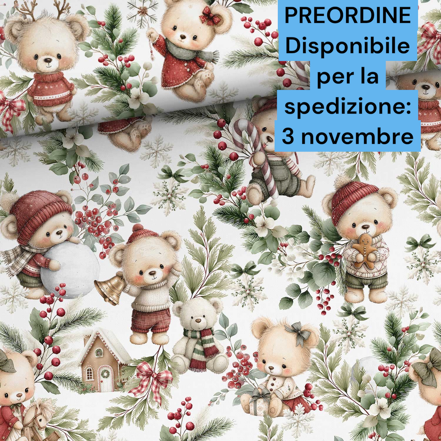 Cotone 100% premium certificato OEKO TEX, stampa digitale , altezza 158 cm