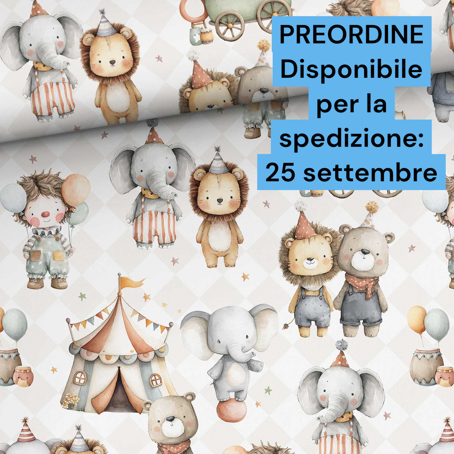 Cotone 100% premium certificato OEKO TEX, stampa digitale , altezza 158 cm