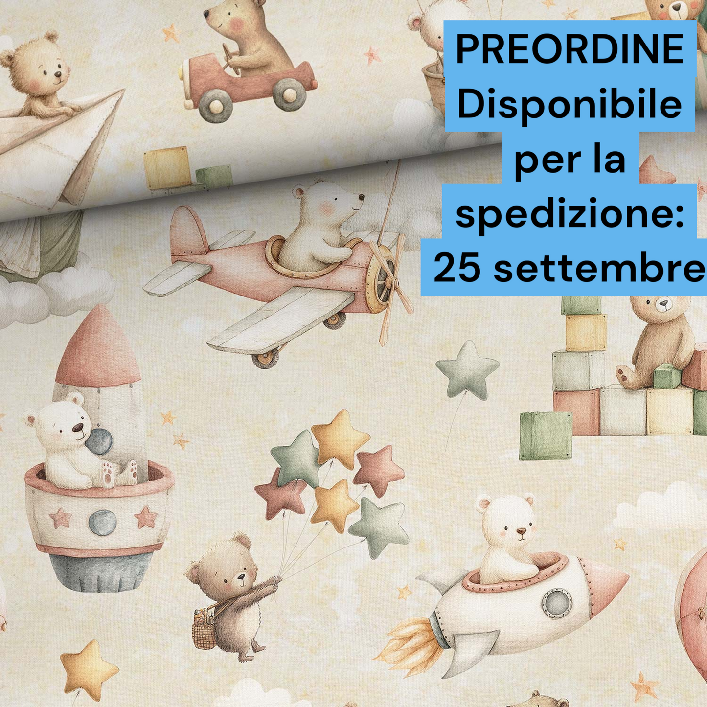 Cotone 100% premium certificato OEKO TEX, stampa digitale , altezza 158 cm
