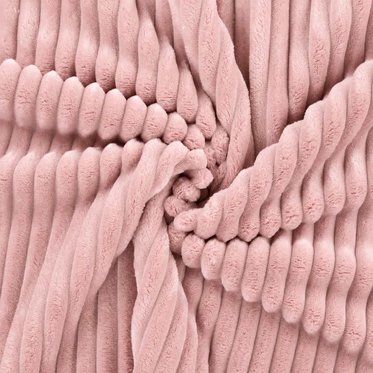 Minky Stripe ROSA CIPRIA Tessuto pile a coste, altezza 150 cm