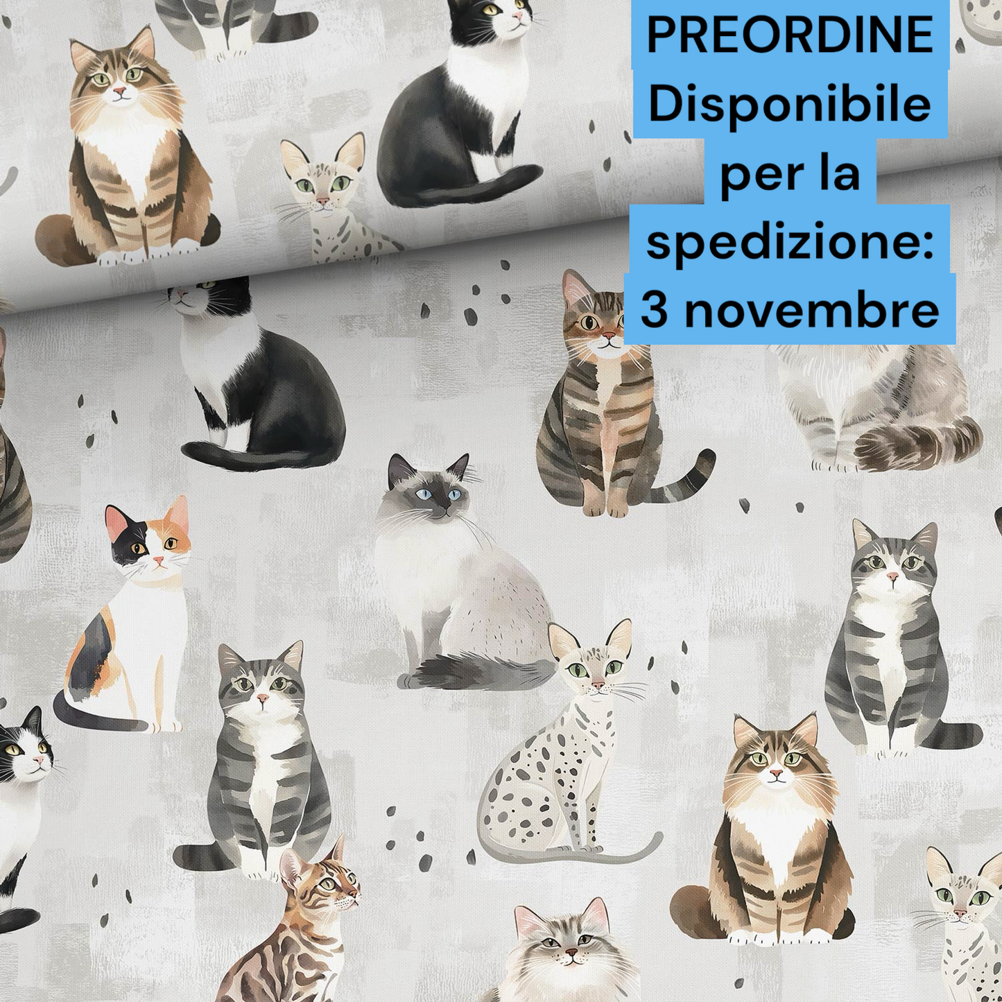 Cotone 100% premium certificato OEKO TEX, stampa digitale , altezza 158 cm