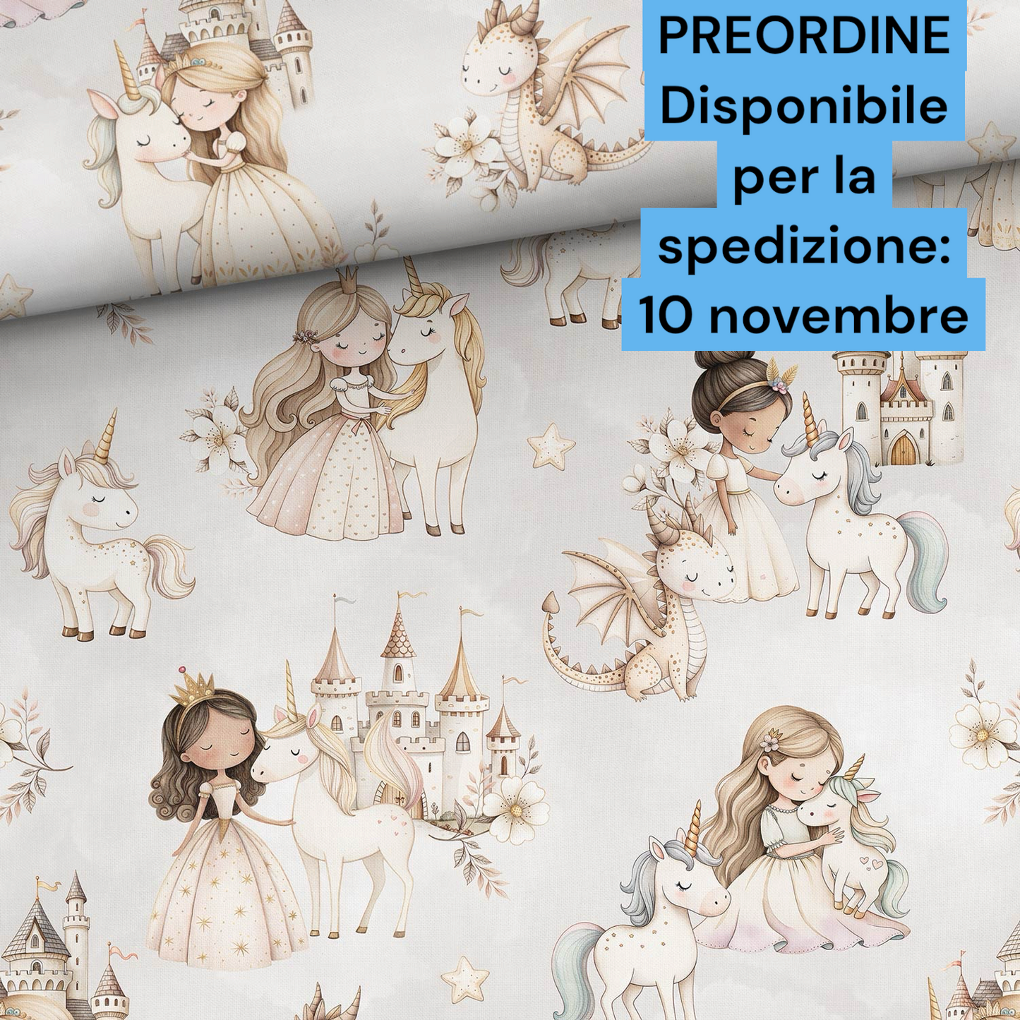 Cotone 100% premium certificato OEKO TEX, stampa digitale , altezza 158 cm