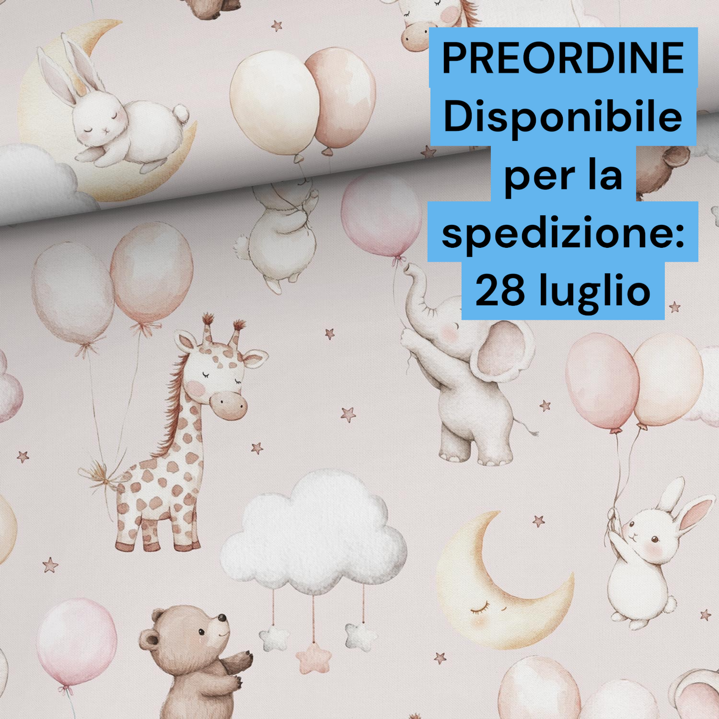Cotone 100% premium certificato OEKO TEX, stampa digitale , altezza 158 cm