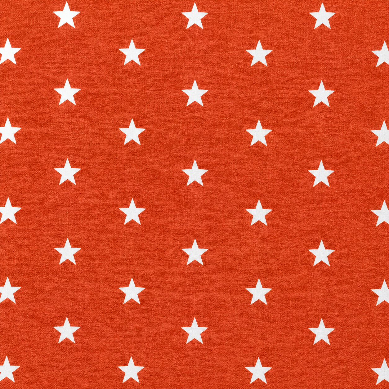 Tessuto 100% Cotone OEKO-TEX® – Stoffa con Stelle Bianche – Altezza 150 cm – Terracotta