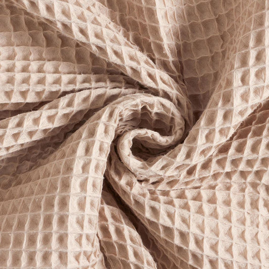 Nido d’ape 100% cotone certificato Oeko Tex altezza 150 cm beige