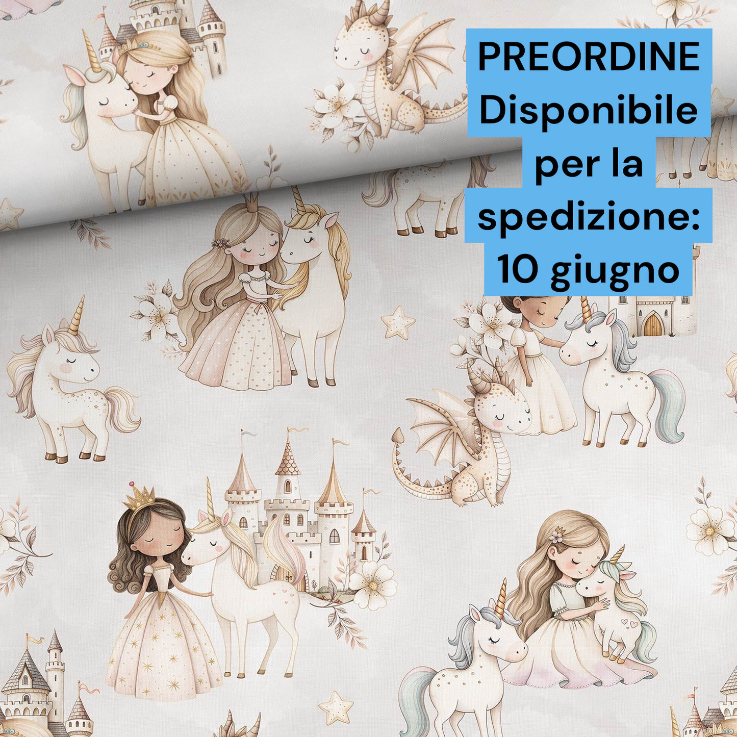 Cotone 100% premium certificato OEKO TEX, stampa digitale , altezza 158 cm