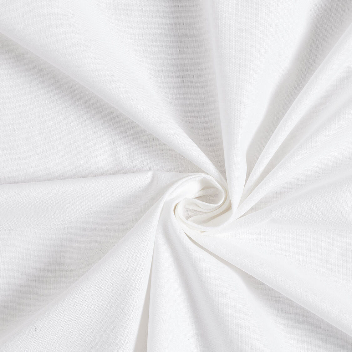 Cotone 100 % popeline certificato OEKO TEX bianco, altezza 146 cm