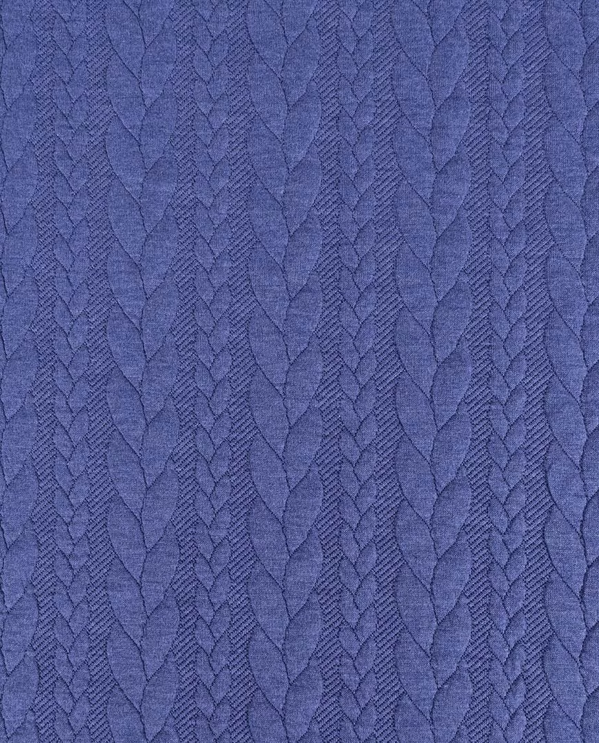 Jersey knit certificato Oeko Tex altezza 150 cm cobalt