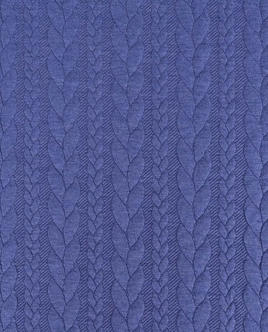 Jersey knit certificato Oeko Tex altezza 150 cm cobalt