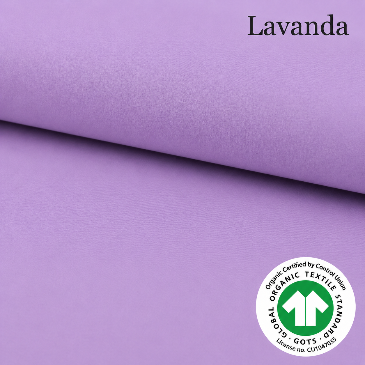 Jersey di  cotone certificato OEKO TEX 95 % cotone 5% elastane, altezza 150 cm LAVANDA