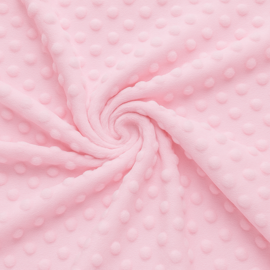 Minky pile rosa chiaro, altezza 150 cm, peso 250 g