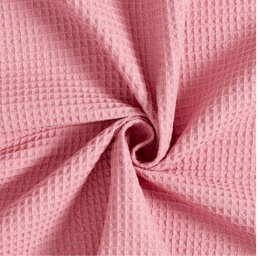 Nido d’ape 100% cotone certificato Oeko Tex altezza 150 cm rosa antico