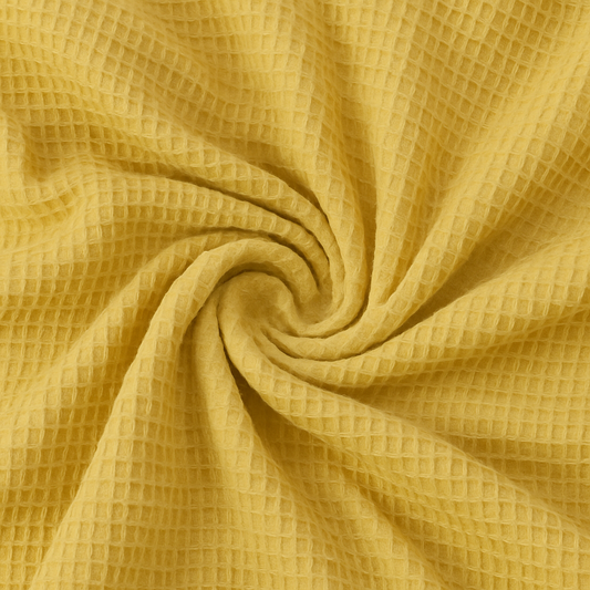 Nido d’ape 100% cotone certificato Oeko Tex altezza 150 cm zafferano