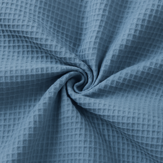 Nido d’ape 100% cotone certificato Oeko Tex altezza 150 cm jeans