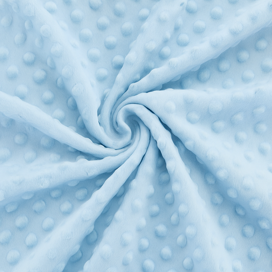 Minky pile celeste , altezza 150 cm, peso 250 g