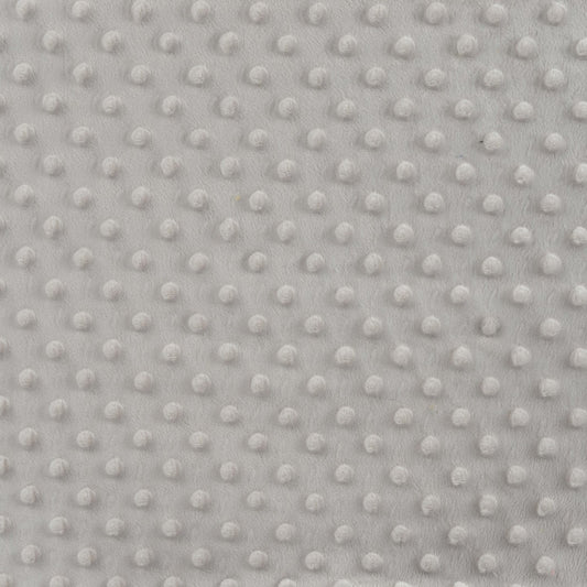 Minky pile grigio chiaro , altezza 150 cm, peso 250 g