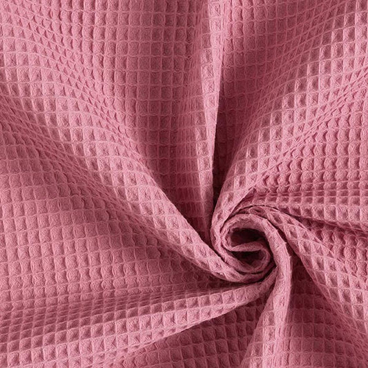 Nido d’ape 100% cotone certificato Oeko Tex altezza 150 cm rosa antico scuro