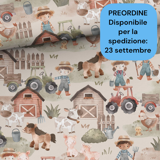 Cotone 100% premium certificato OEKO TEX, stampa digitale , altezza 158 cm