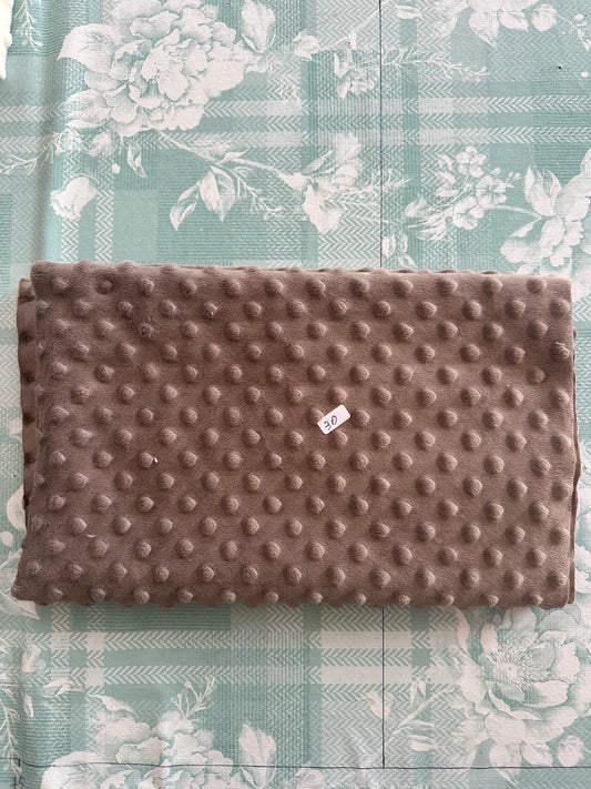 Minky pile marrone, altezza 150 cm, peso 350 g