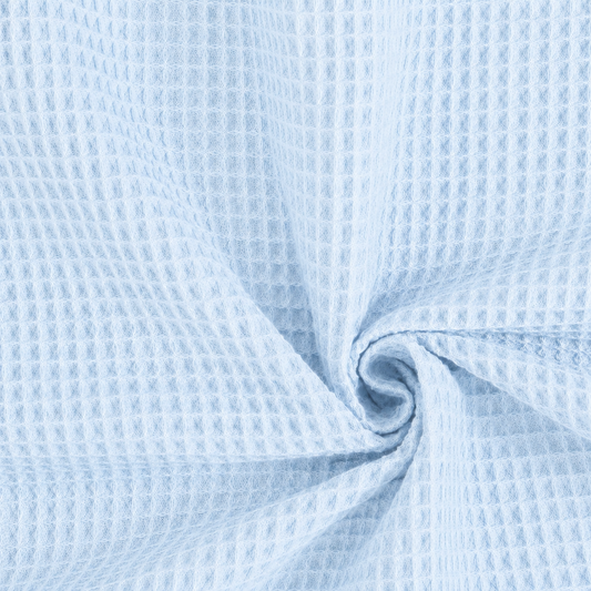 Nido d’ape 100% cotone certificato Oeko Tex altezza 150 cm CELESTE