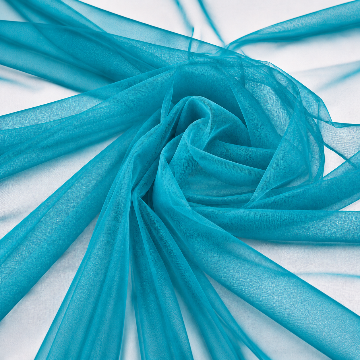 Tulle Rigido TURCHESE 100% Nylon – Altezza 300 cm