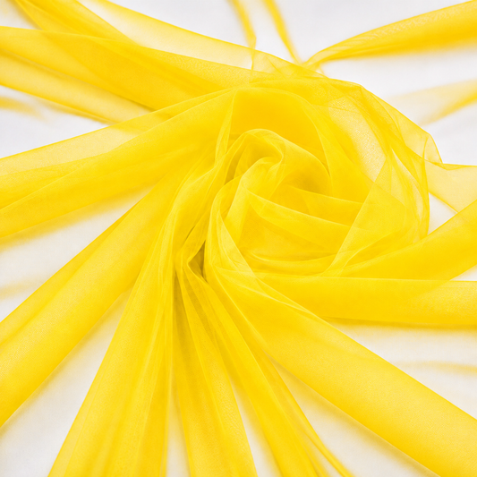 Tulle Rigido GIALLO FLUO 100% Nylon – Altezza 300 cm