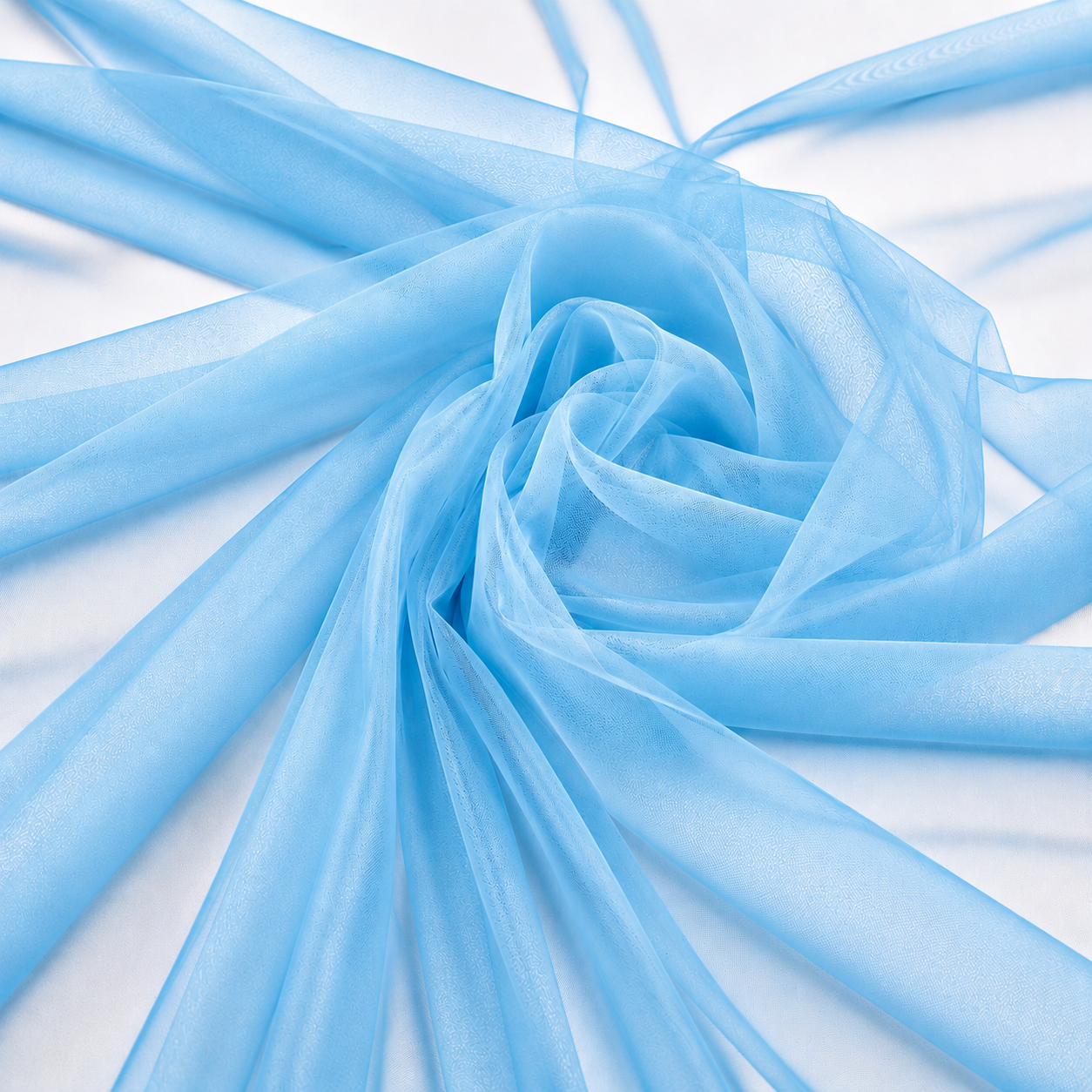 Tulle Rigido AZZURRO 100% Nylon – Altezza 300 cm
