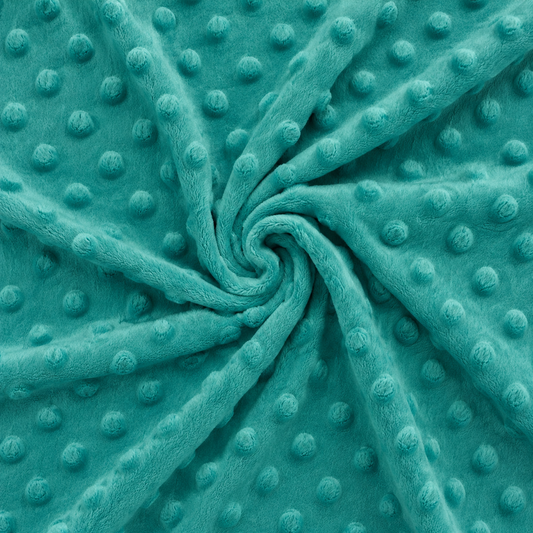 Minky pile VERDE SMERALDO, altezza 150 cm, peso 250 g