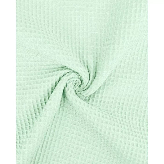 Nido d’ape 100% cotone certificato Oeko Tex altezza 150 cm verde menta chiaro