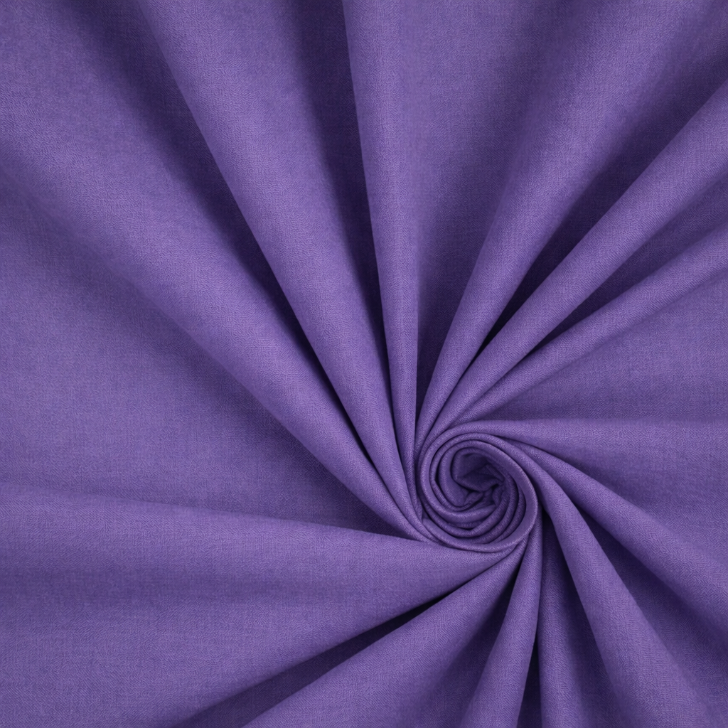 Cotone 100 % popeline certificato OEKO TEX dusty purple, altezza 146 cm