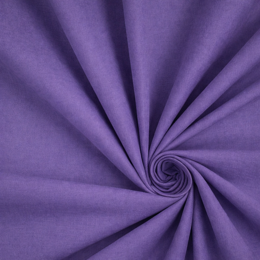 Cotone 100 % popeline certificato OEKO TEX dusty purple, altezza 146 cm