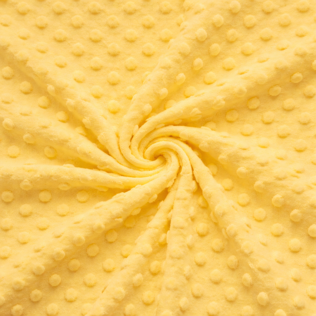 Minky pile giallo, altezza 150 cm, peso 250 g