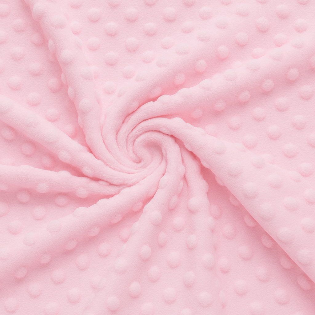 Minky pile rosa, altezza 150 cm, peso 250 g