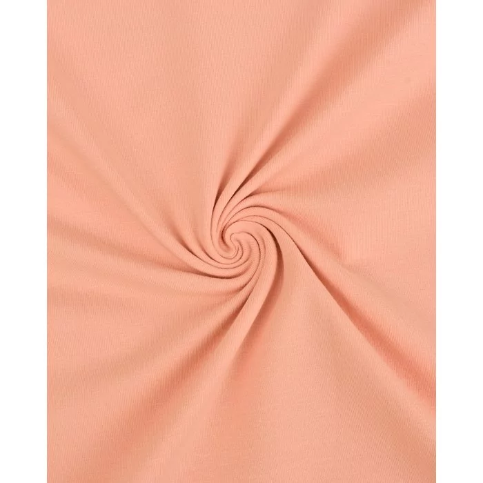 Jersey di  cotone certificato OEKO TEX 95 % cotone 5% elastane, altezza 150 cm ROSA NUDE