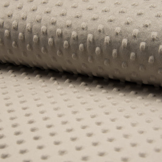 Minky pile dusty grey, altezza 150 cm, peso 250 g
