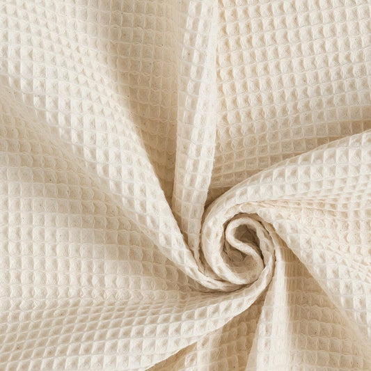 Nido d’ape 100% cotone certificato Oeko Tex altezza 150 cm beige chiaro