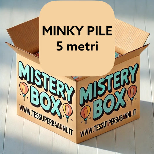 Mistery box 5 metri MINKY PILE altezza 150 cm