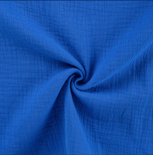 Mussola di cotone 100 %, certificato Oeko Tex, altezza 135 cm ROYAL