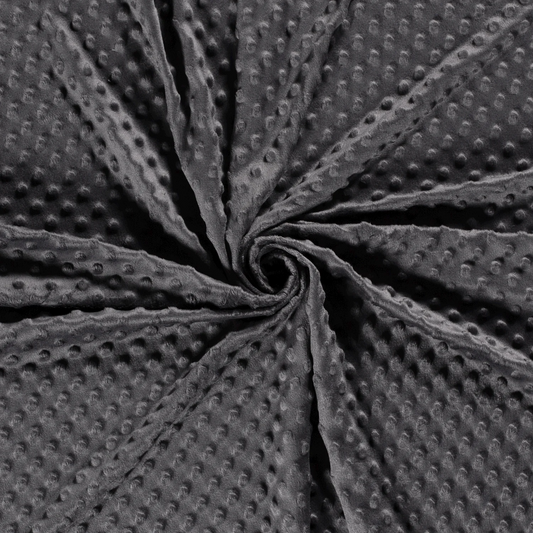 Minky pile grigio scuro, altezza 150 cm, peso 250 g