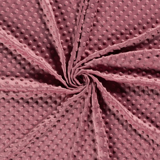 Minky pile Rosa antico scuro, altezza 150 cm, peso 250 g