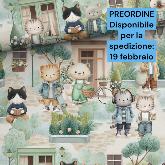 Cotone 100% premium certificato OEKO TEX, stampa digitale , altezza 158 cm