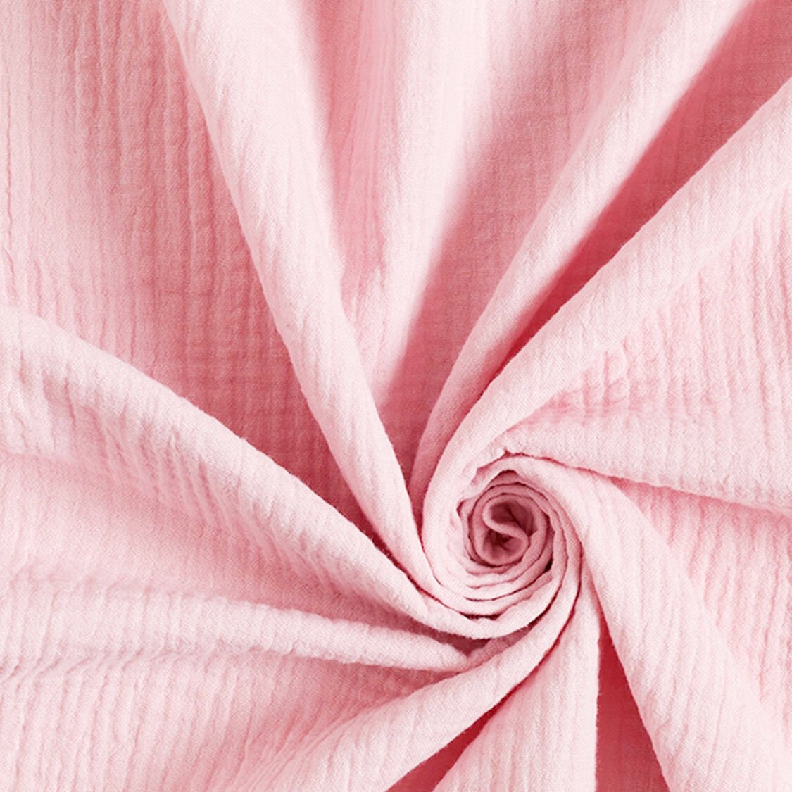 Mussola di cotone 100%, certificato Oeko Tex, altezza 135 cm ROSA CHIARO