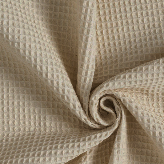 Nido d’ape 100% cotone certificato Oeko Tex altezza 150 cm beige