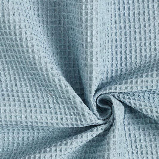 Nido d’ape 100% cotone certificato Oeko Tex altezza 150 cm celeste