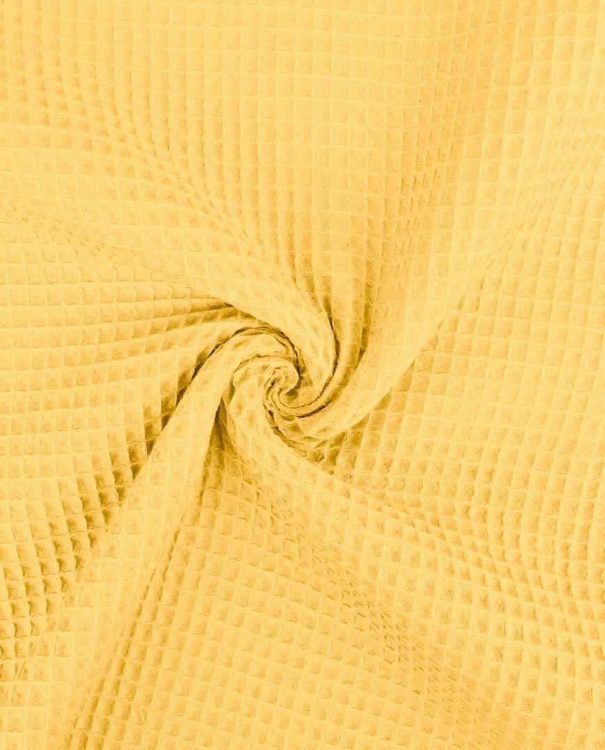 Nido d’ape 100% cotone certificato Oeko Tex altezza 150 cm giallo