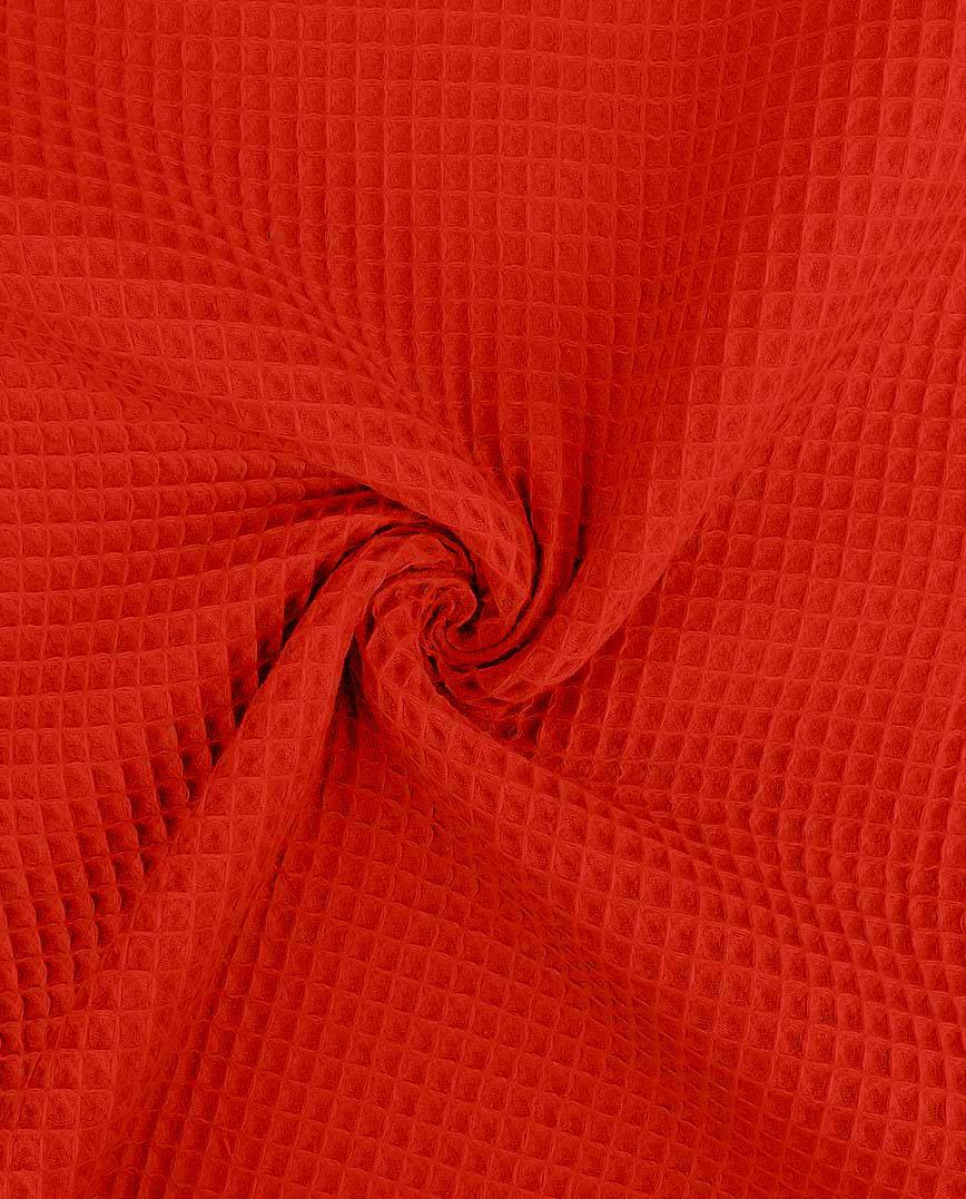 Nido d’ape 100% cotone certificato Oeko Tex altezza 150 cm rosso