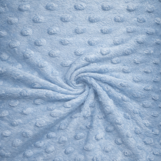 Minky pile DUSTY BLU, altezza 150 cm, peso 250 g