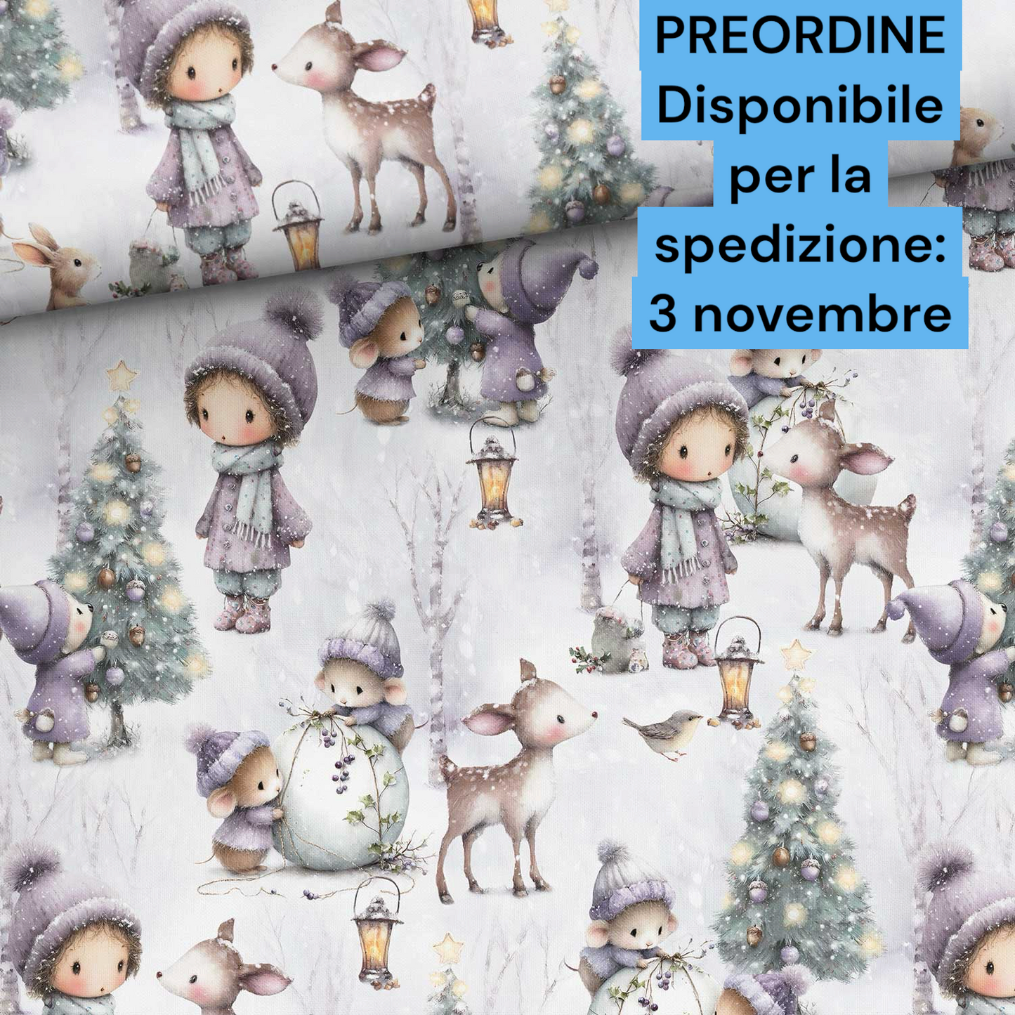 Cotone 100% premium certificato OEKO TEX, stampa digitale , altezza 158 cm