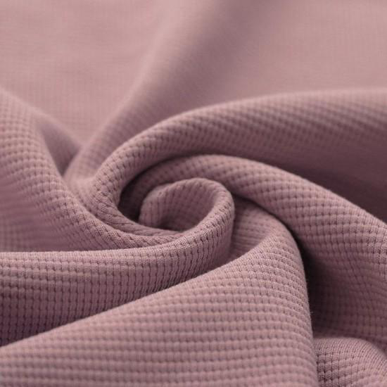 Jersey Waffle Light ROSA ANTICO in cotone elasticizzato– Tessuto a nido d’ape