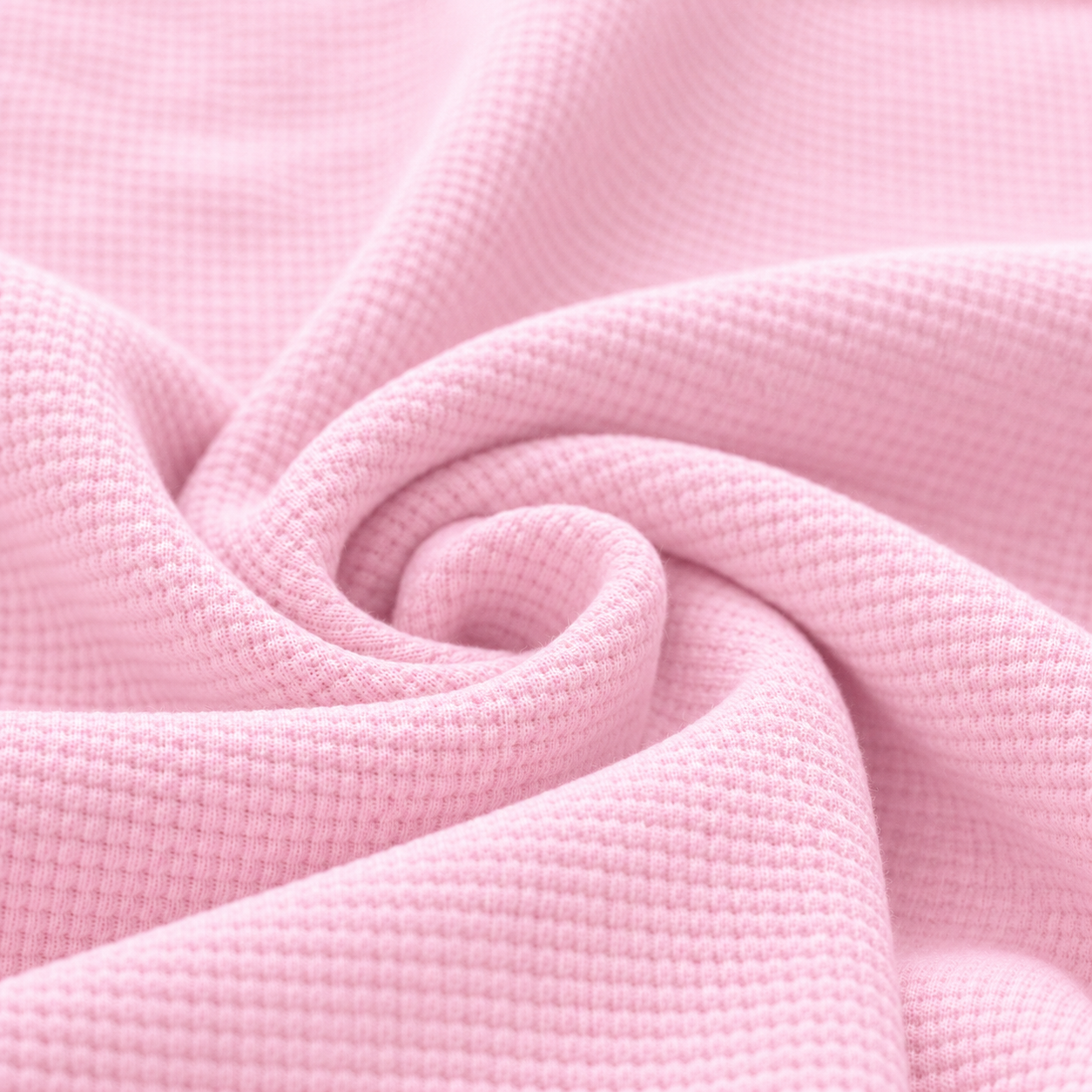 Jersey Waffle Light ROSA BABY in cotone elasticizzato– Tessuto a nido d’ape